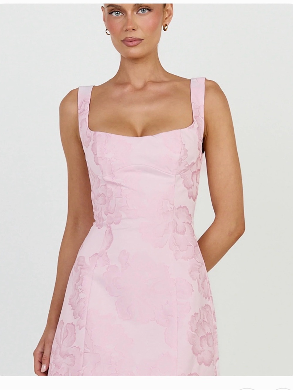 Pink Floral mini Dress